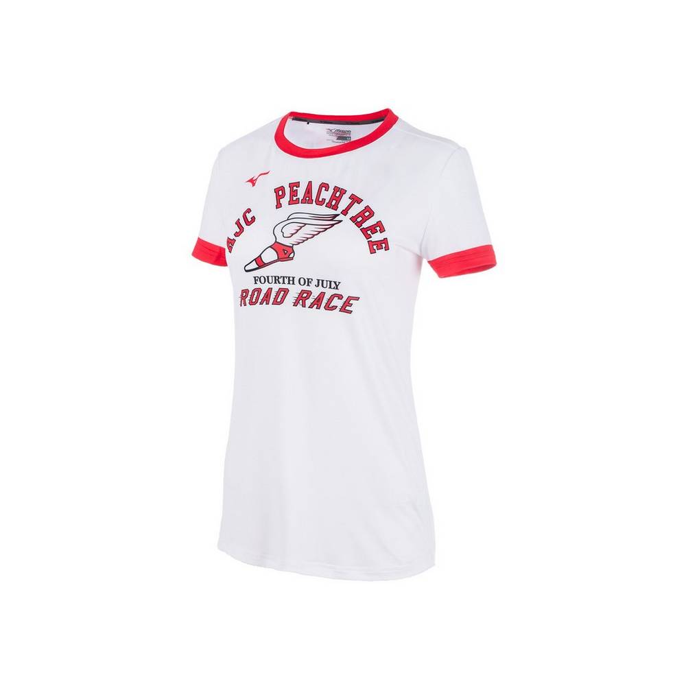 Mizuno Printable Short Sleeve - Bayan Tişört - Beyaz Türkiye (UEHOPJ-496)